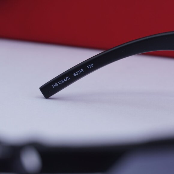Hugo Boss HG 1284/S 0807 IR Shield Sunglasses - Black/Grey - Picture 7 of 10